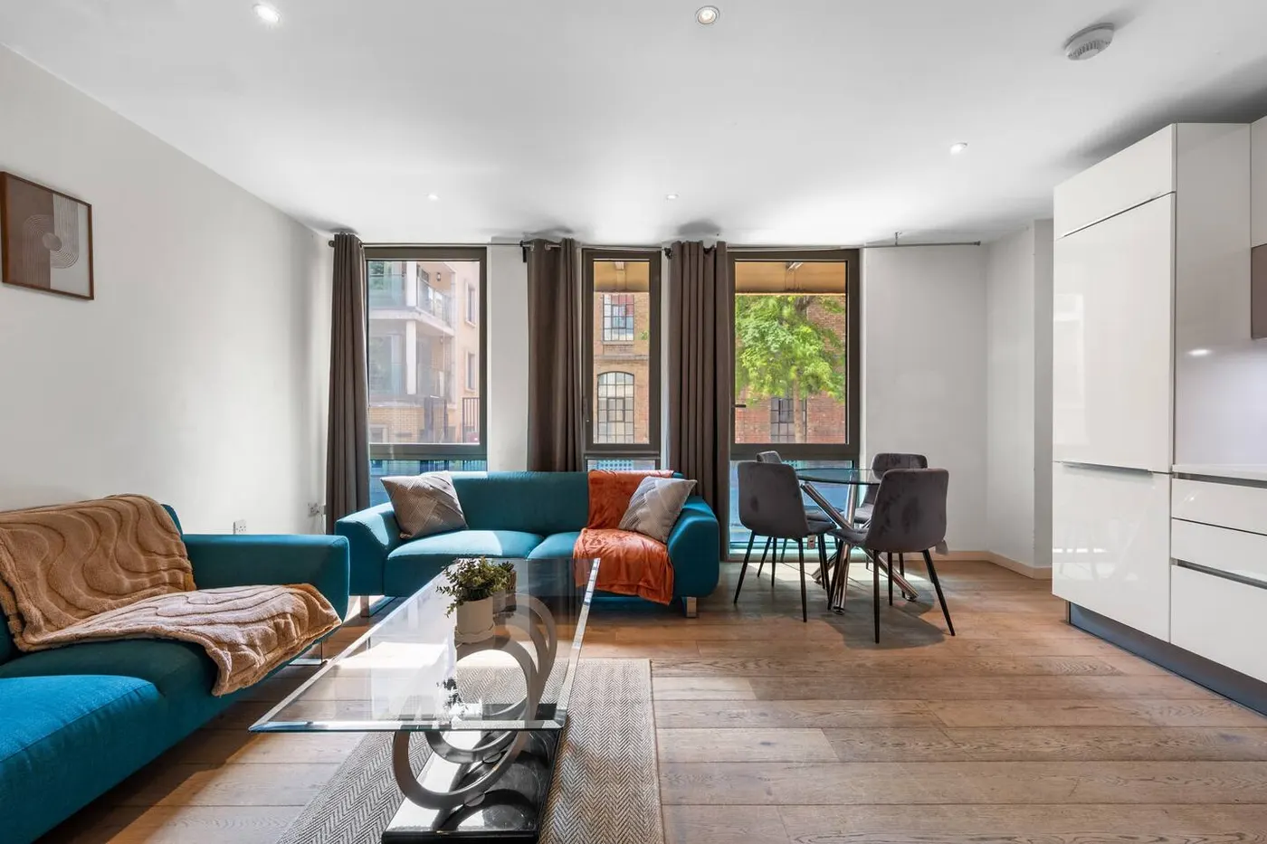 Living room of a flat we manage in King's Cross